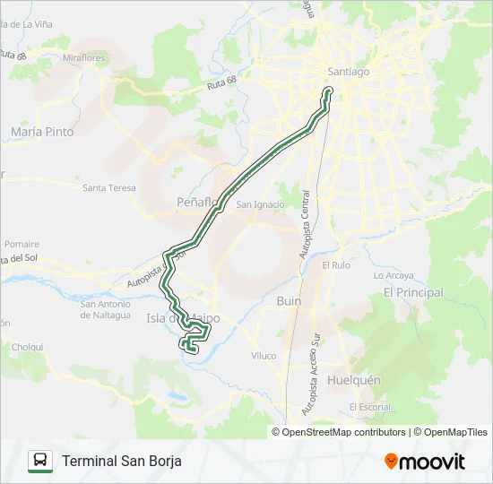 FLOTA TALAGANTE Micro Line Map