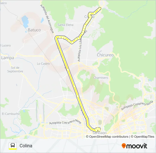BUSES COLINA Micro Line Map