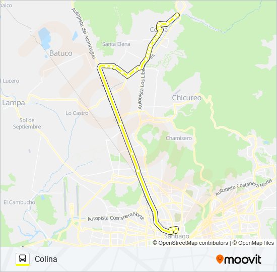 BUSES COLINA micro Line Map