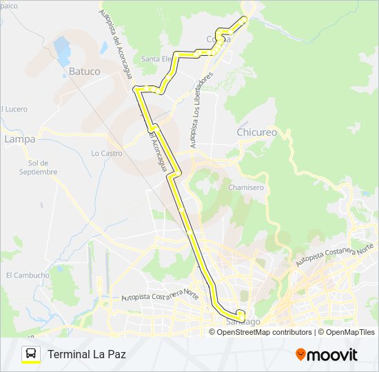 Mapa de BUSES COLINA de Micro