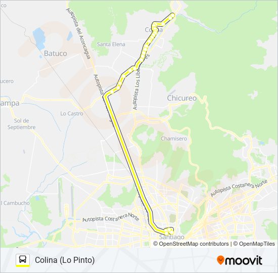 Mapa de BUSES COLINA de Micro