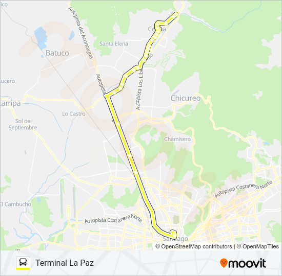 Mapa de BUSES COLINA de Micro