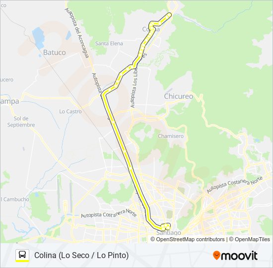 Mapa de BUSES COLINA de Micro