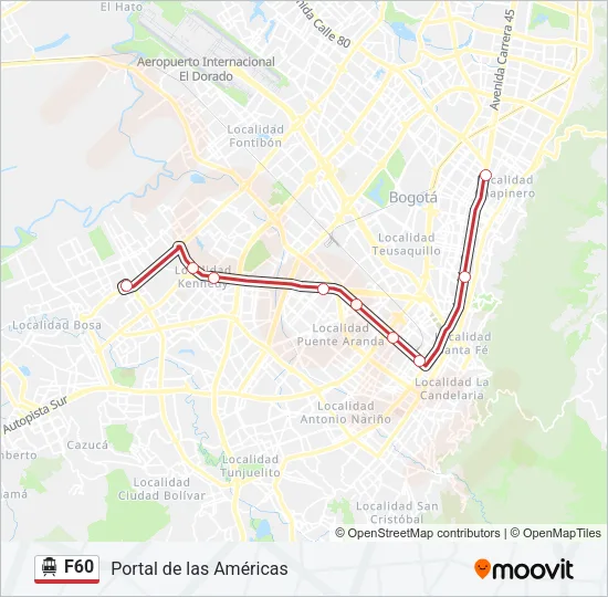 F60 Cable Car Line Map