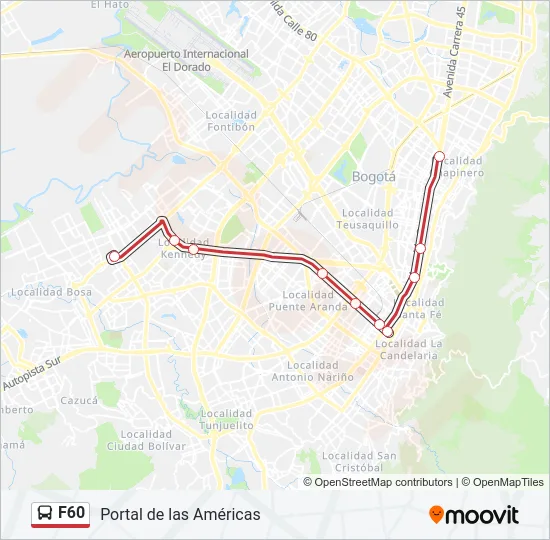 F60 Cable Car Line Map