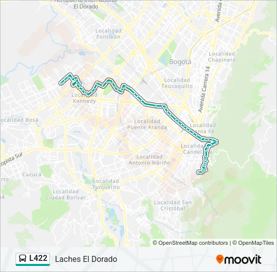 L422 Bus Line Map