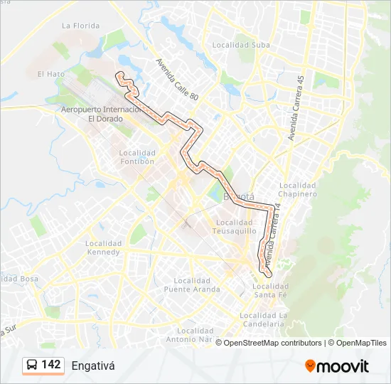 142 Bus Line Map