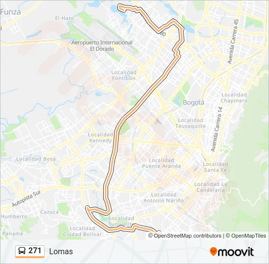 271 Bus Line Map