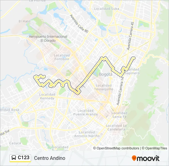 C123 Bus Line Map