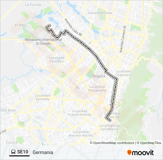 SE10 Bus Line Map