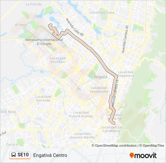 SE10 Bus Line Map