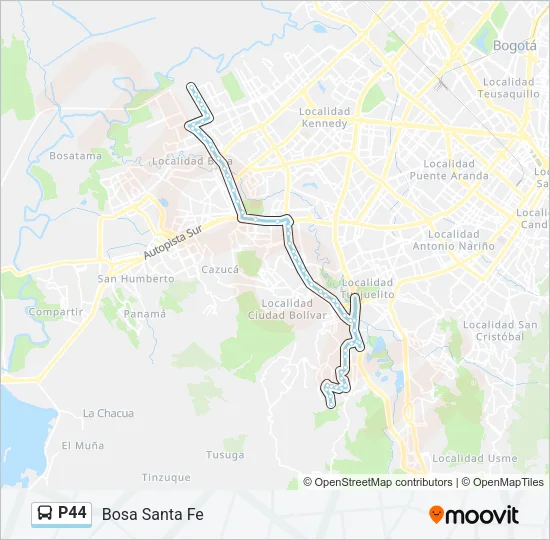 P44 Bus Line Map
