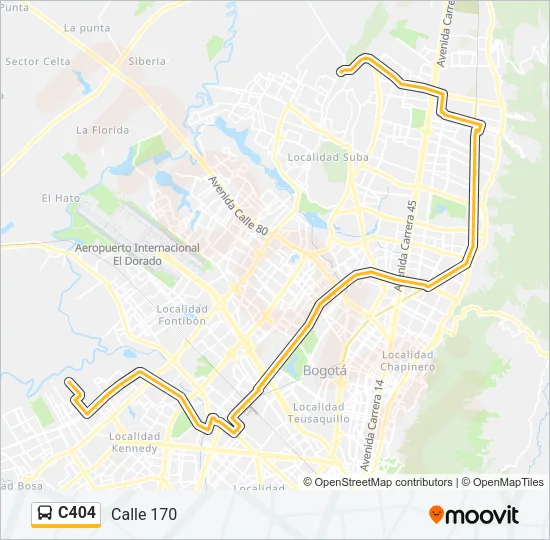 C404 Bus Line Map