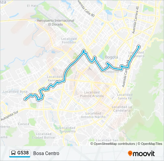 G538 Bus Line Map