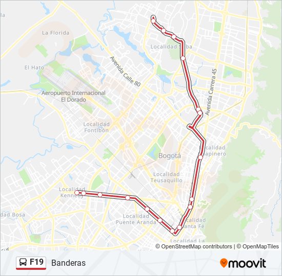 Ruta F19 Horarios Paradas Y Mapas Banderas