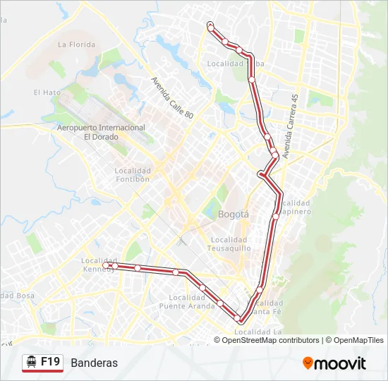 F19 Cable Car Line Map