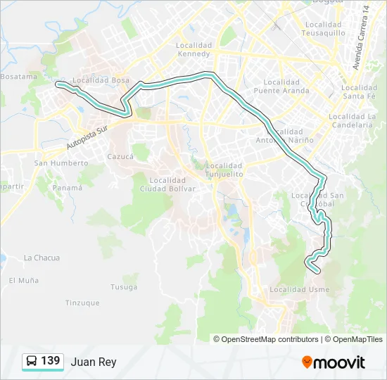 139 Bus Line Map