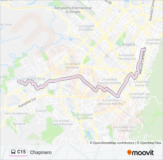 C15 Bus Line Map