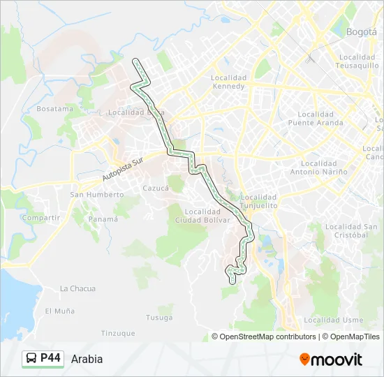 P44 Bus Line Map