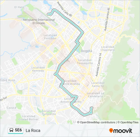 SE6 Bus Line Map