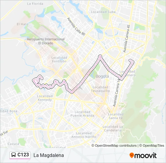 C123 Bus Line Map
