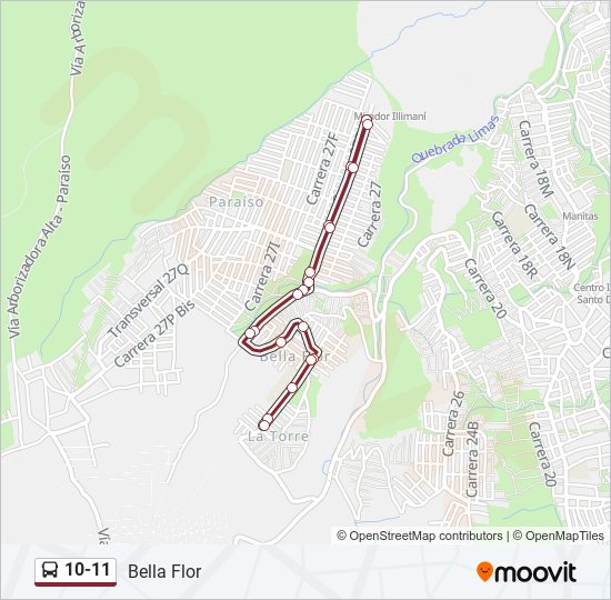 10-11 SITP Line Map