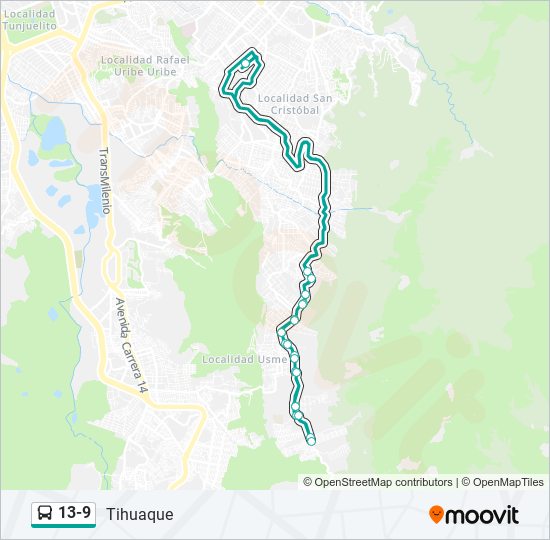 13-9 SITP Line Map