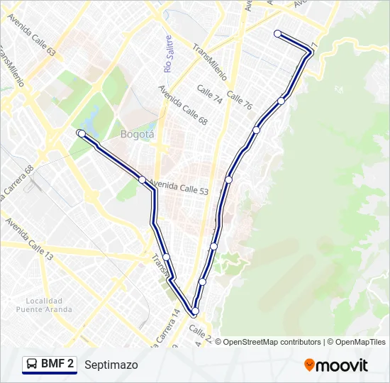 BMF 2 Bus Line Map