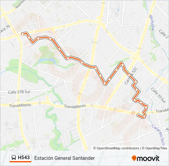 H543  Line Map