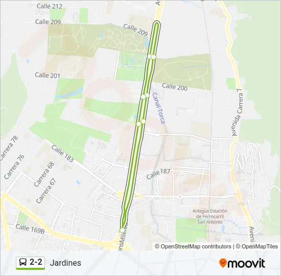 2-2 Bus Line Map