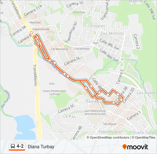 4-2 Bus Line Map