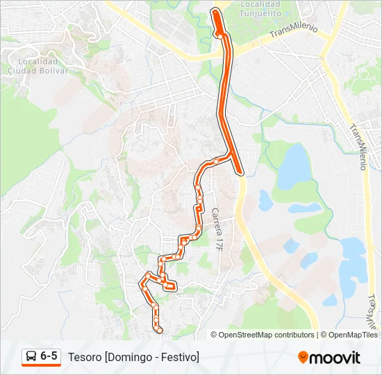 6-5 Bus Line Map