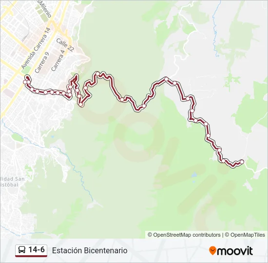 14-6 Bus Line Map