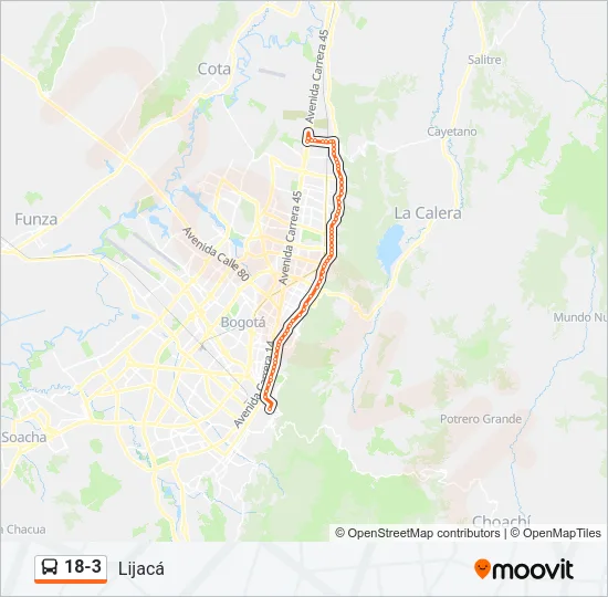 18-3 Bus Line Map