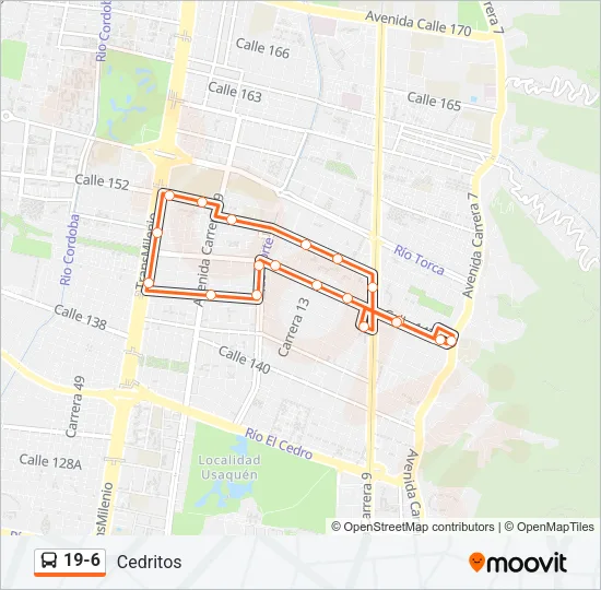 19-6 Bus Line Map