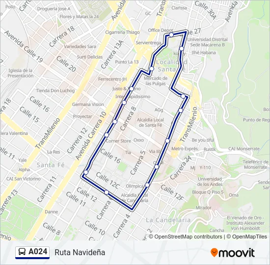 A024 Bus Line Map