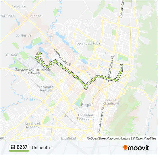 B237 Bus Line Map