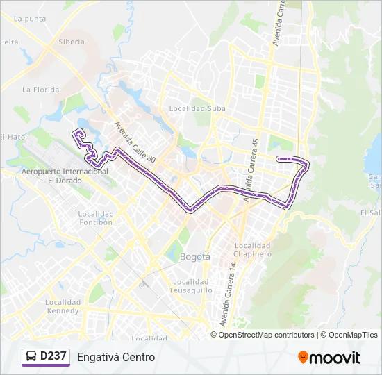D237 Bus Line Map