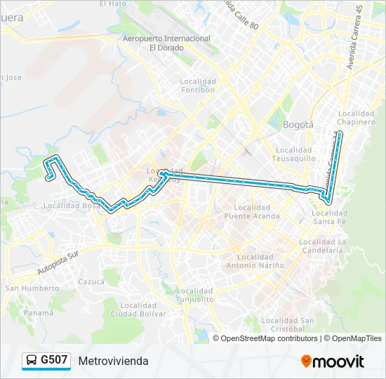 G507 Bus Line Map