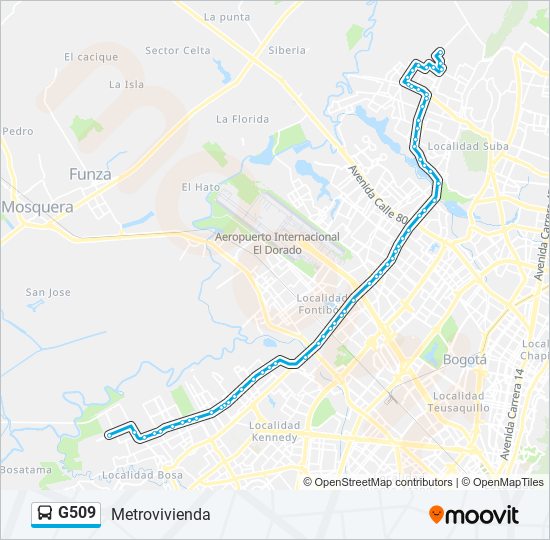 G509 SITP Line Map