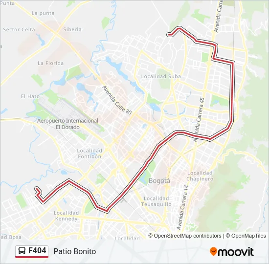 F404 Bus Line Map
