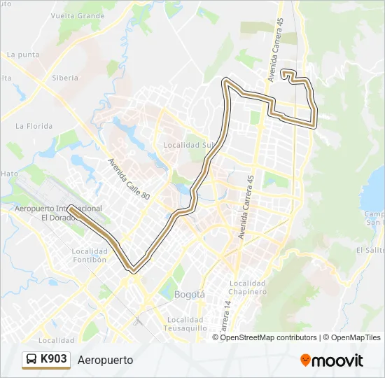 K903 Bus Line Map