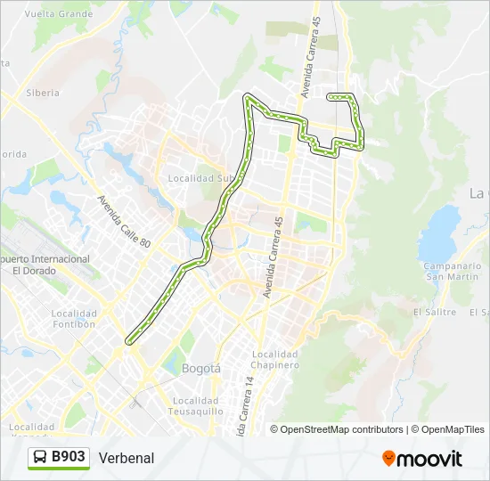 B903 Bus Line Map