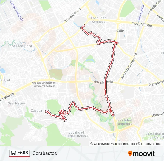 F603 Bus Line Map