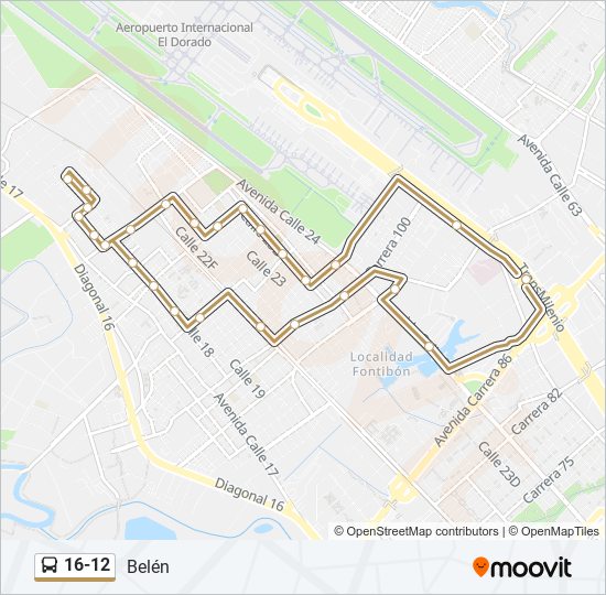 16-12 SITP Line Map