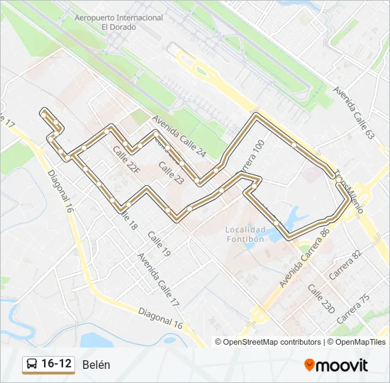 16-12 Bus Line Map