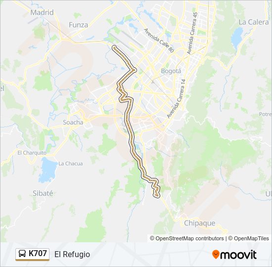 K707 SITP Line Map