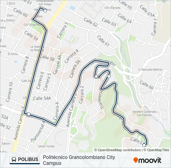 POLIBUS  Line Map