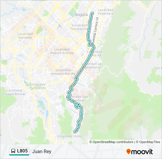 L805 Bus Line Map