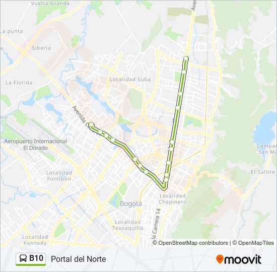 Ruta B10: Horarios, Paradas Y Mapas - Portal Del Norte (Actualizado)